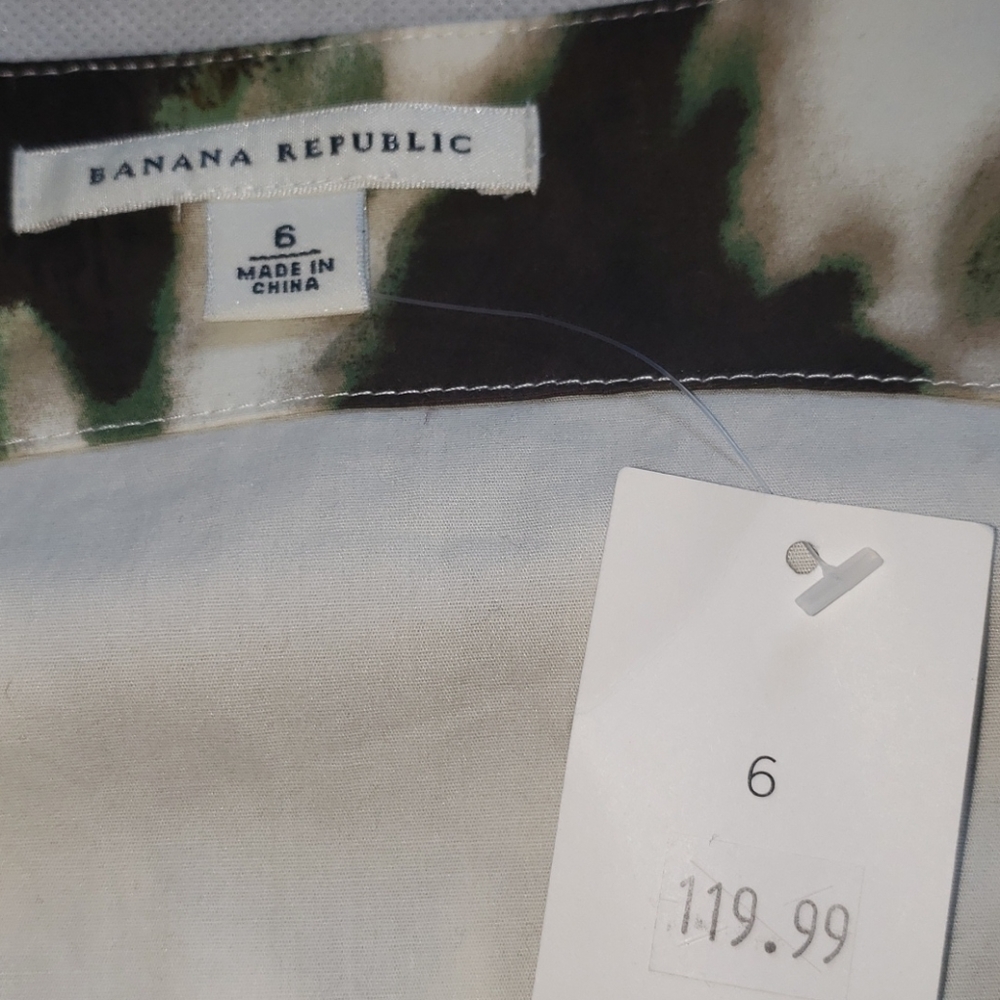 NWT Banana Republic Tropical Summer Midi Dress Size 6 - Picture 11 of 16